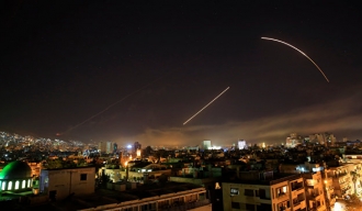 Дејство сиријске ПВО током синоћњег ваздушног напада