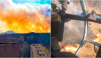 РТ: Велики пожар бесни близу уништене нуклеарне електране у Чернобиљу