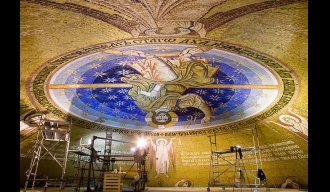 Сутра презентација мозаика у Храму Светог Саве